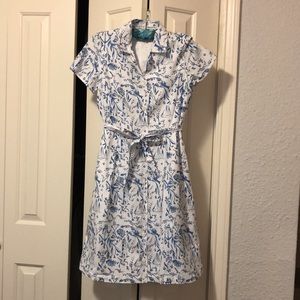 Nautical Chinoiserie Shirt Dress by Kiel James Patrick (Riley Sheehey design)